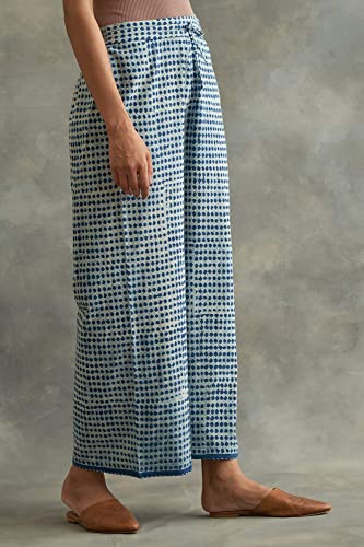 Folksong Pure Cotton Strechable Parallel Pants for Women | Pure Cotton Parallel Pants for Women | Trousers for Women | W for Woman