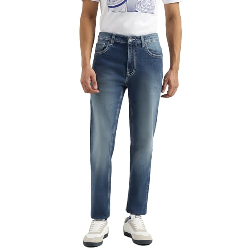 UNITED COLORS OF BENETTON Washed Skinny Jeans (Size: 30)-25P4MBOO1101I901 Blue