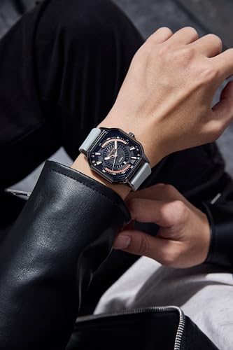 Daniel Hechter Paris Rivoli Collection Modern Analog Watch for Men with Octagon Dial and Silicon Band-DHM1003