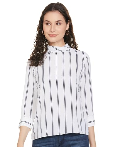 AND Women's Regular Tunic Shirt (EW19AS002TP295_White S)