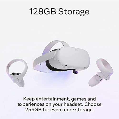 Meta Quest 2 128GB Console Headset, Advanced All-in-One Virtual Reality Headset - 128GB