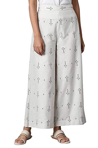 W Cotton Blend Strechable Parallel Pants for Women | Cotton Blend Parallel Pants for Women | Trousers for Women | W for Woman