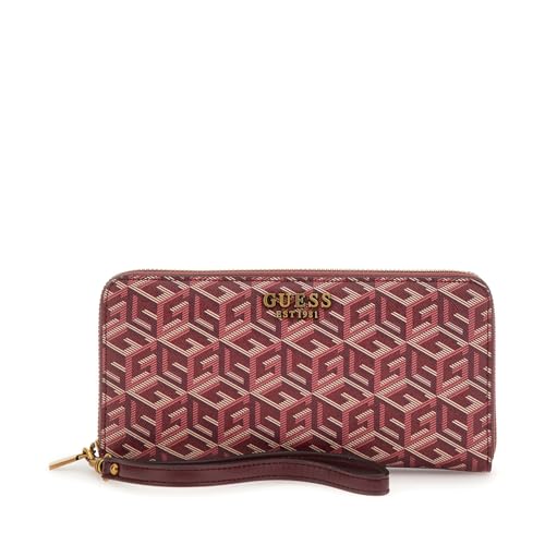 Guess Women's Red Printed Wallet| Ladies Purse Handbags | Gift For Ladies