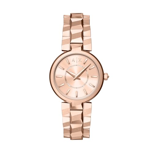 Armani Exchange Rose Gold Quartz Stainless Steel Watch AX4408