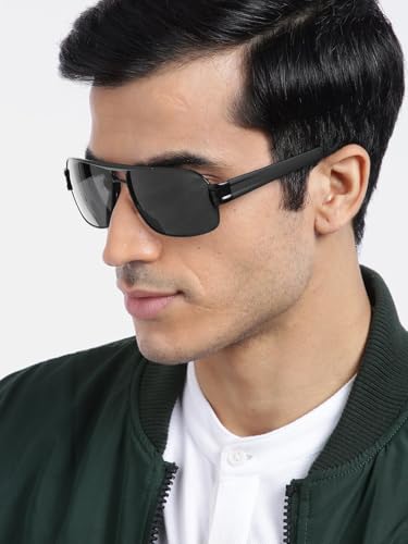 Carlton London -Men Polarised Rectangle Sunglasses P3258-C3