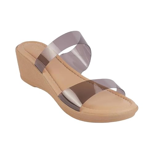 tresmode PARKLANE Black Women's Dress Wedge Sandals in Size 4 UK / 37 EU