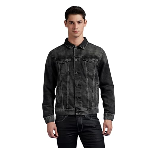 Pepe Jeans Men's Trench Coat (PM403091Q01_Black Used