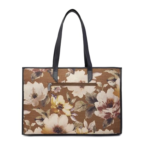 Caprese Poppy tote medium Olive Floral Handbag