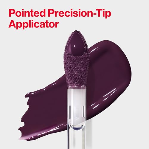 REVLON ColorStay Satin Ink Crown Jewels Liquid Lipstick, Longlasting & Waterproof Lipcolor, Moisturizing Creamy Formula Infused with Black Currant Seed Oil, 036 Royal Amethyst, 0.17 fl oz.