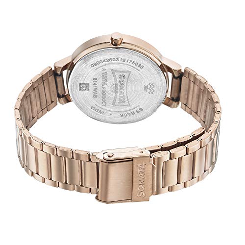 Sonata Play Analog Rose Gold Dial Women's Watch-NN8141WM01/NP8141WM01