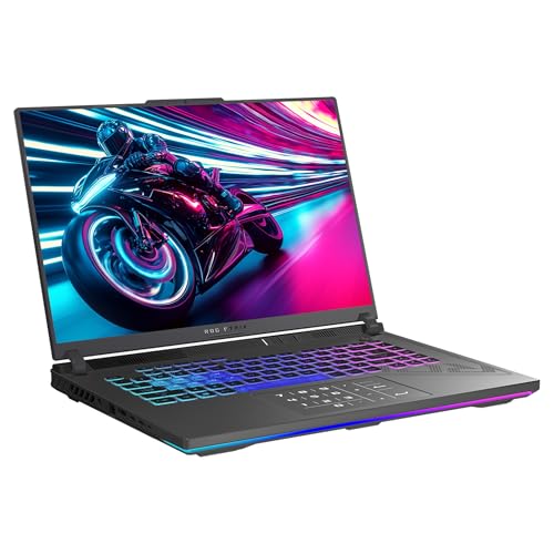 ASUS ROG Strix G16 Gaming Laptop, AMD Ryzen 9-9955HX, 64 GB DDR5 RAM, 4 TB PCIe SSD, 16" 2.5K (2560x1600) Display, Nvidia G-Force RTX 5070Ti, Backlit Chiclet Keyboard RGB, W11 Pro, Eclipse Gray