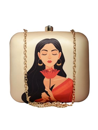 Graceful Girl Portrait Clutch