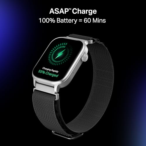 boAt Storm Infinity Plus w/20 Days Extensive Battery Life, Huge 680 mAh, Only Charge Once a Month, 1.96" Display, Functional Crown, Multiple Sports Modes, smart Watch for man & Woman (Sports Black)