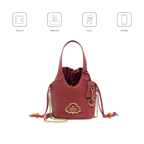 Hidesign Genuine Leather Palazzo 02 Party Women Red Sling Bag
