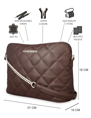 FLYING BERRY Womens Sling bag (BROWN)