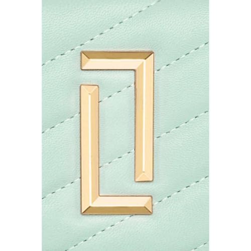 Lavie Zipper Diagonal PU Women's Casual Wear Wallet (Green, Small)