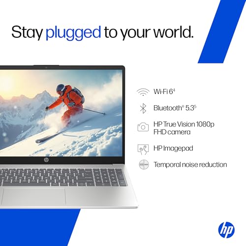 HP 15 Smartchoice, Intel Core Ultra 5 125H 12 TOPS, 24GB DDR5 (Upgradeable) 1TB SSD,Anti-Glare, FHD, 15''/39.6cm,Win11, M365*Office24, Silver, 1.65kg, FD1458TU, FHD Camera w/Shutter, Backlit AI Laptop