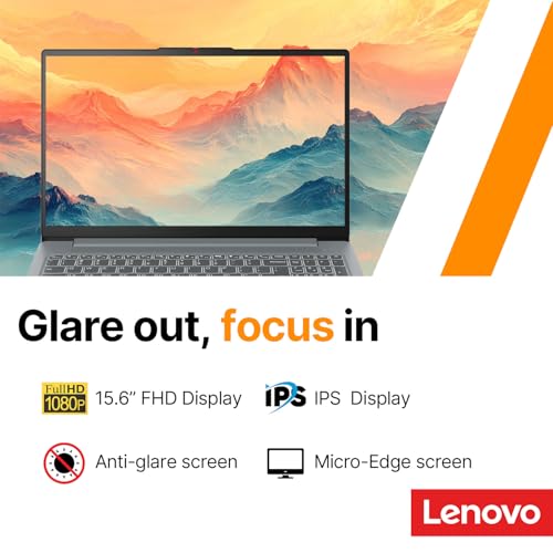 Lenovo IdeaPad Slim 3i • 15.6" FHD Laptop with Microsoft Office 365 • Intel 4 Cores • 128GB SSD • DDR5 • Quick Setup, Lightweight • Win 11