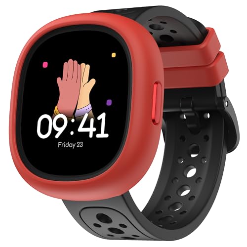 Noise Junior Champ 3 Smart Watch for Kids | 3-in-1 Look with 2 Switchable Bumpers, in-Built Learning Hub, Habit Builder, Exam & School Mode, SOS, 100+ Cloud Faces, Parental Control (Black Blaze)