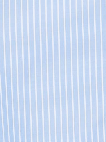 Max Girl's Full Sleeves Collared Regular Fit Striped Shirt Blue