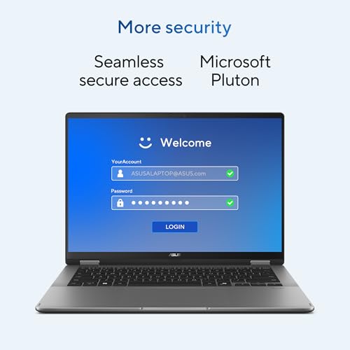 ASUS Vivobook 14 Flip,Intel Core Ultra 5 (Series 2),Intel Arc iGPU,40TOPS,16GB,512GB,FHD+ Touch Screen,14",Windows 11,M365 Basic (1Year)*,Office 2024,Gray,1.57 kg, TP3407SA-QL024WS, Copilot+ AI PC