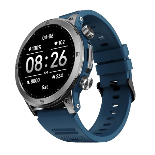 Noise Newly Launched Endeavour Rugged Design 1.46" AMOLED Display Smart Watch, BT Calling, SoS Feature, Rapid Health & 100+ Sports Modes- (Teal Blue)