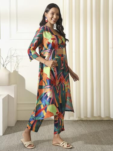 STORIES OF BANNO'S SWAGGER | Woman Polyester Printed Coord Set | Pajama Set | Coord Set for Women Blue