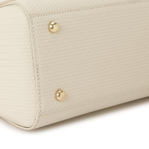 Fastrack Twine Charm Satchel | Faux-Leather Women’s Satchel | Dual Compartments with Centre Zip Pocket, External Quick-Access Zipper, Gold-Accent Flap & Adjustable Strap