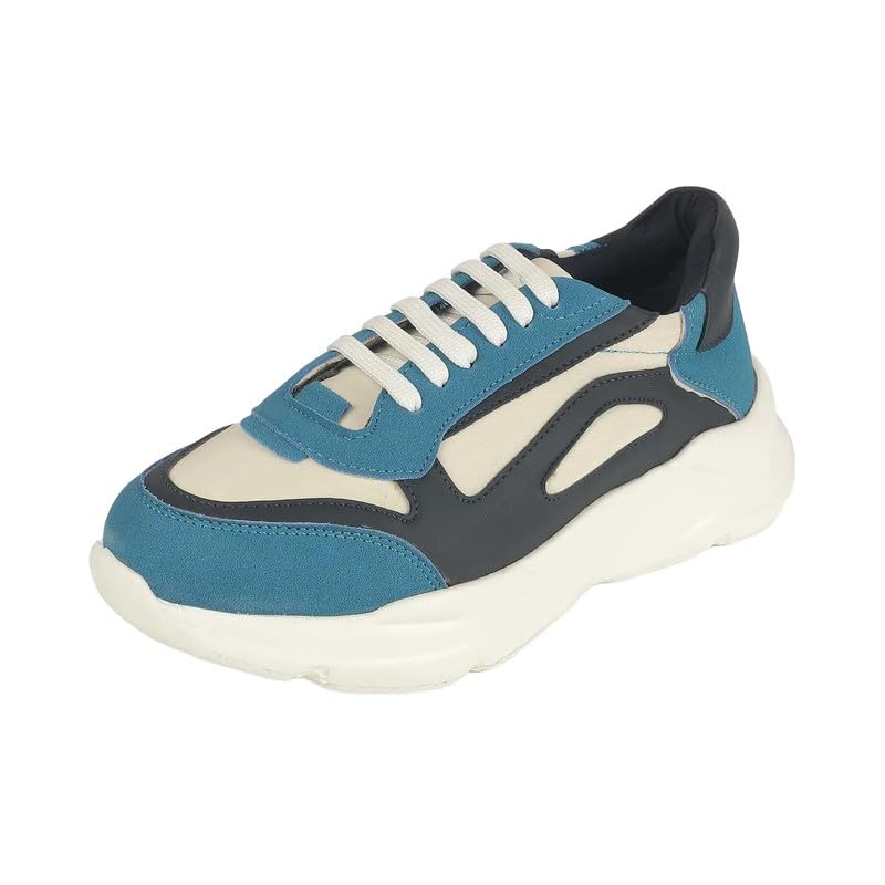 tresmode Balenci Blue Women's Sneakers in Size 8 UK / 41 EU
