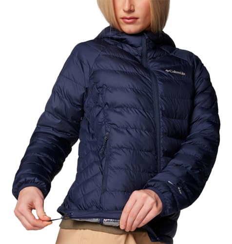 Columbia Womens Powder Lite II Hooded Jacket, Collegiate Navy, M