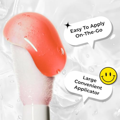 Lamel Let's Glaze Hydrating Lip Oil - Strawberry jam | High shine, Lightweight | Non sticky Juicy Tint | Lip Oil for Pigmented Lips | 4ml