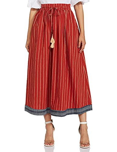 Amazon Brand - Myx Cotton A-Line Skirt