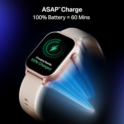 boAt Storm Infinity Plus w/20 Days Extensive Battery Life, Huge 680 mAh, Only Charge Once a Month, 1.96" Display, Functional Crown, Multiple Sports Modes, smart Watch for man & Woman (Cherry Blossom)
