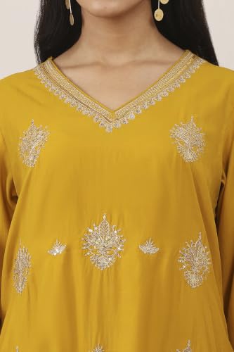 Rangriti Viscose Polyester Printed Straight Festive Kurta With Salwar And Dupatta