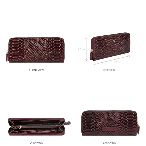Hidesign Women's Cotton Ee Angara Wii Rf Medium Marsala Zip Around (Wallet)