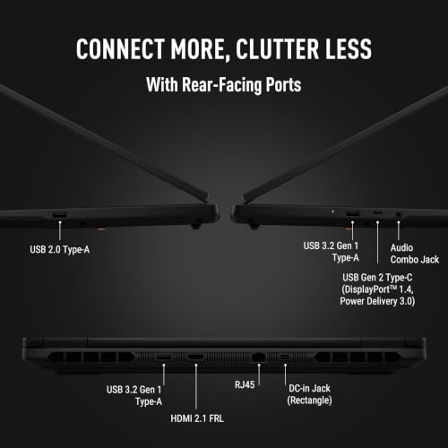 ASUS TUF 16 (2026),14th Gen,Intel Core i7 14650HX,RTX 5060-8GB,16GB RAM (Upgradeable),512GB SSD,FHD+,16"(40 cm),Win 11,M365 Basic(1Y),Office 2024,Off Black,2.2 Kg,FX610JM-TU105WS,Gaming Laptop