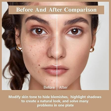 HUDA CRUSH rakhi combo kit for sister - 3in1 Concealer Palette, Blusher Palette, 18 Shade Nude Eyeshadow Palette with Brush Set of 6Pcs