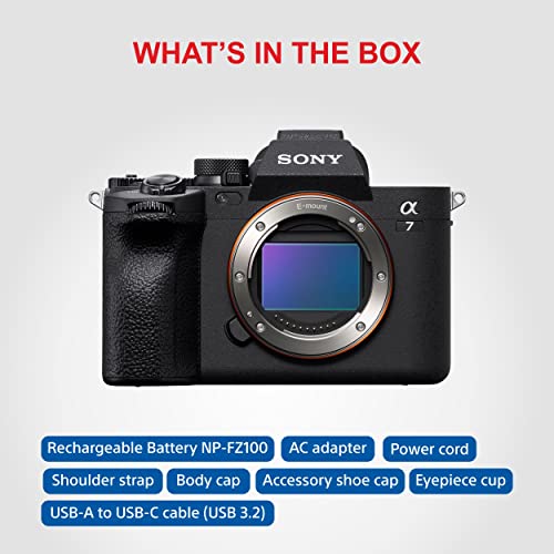 Sony Alpha ILCE-7M4 Full-Frame Hybrid Camera 33MP Interchangeable-Lens Mirrorless Camera Body (4K 60P Video Recording, Real-Time Eye AF for Humans, Birds, Animals) - Digital_Zoom, Black,
