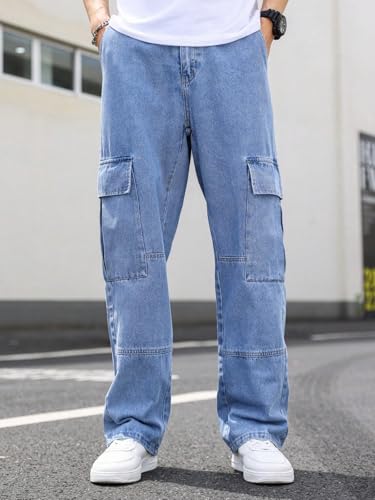 QNIM Men Jeans || Jeans for Men || Cargo Pant (Q-08-Blue-28)