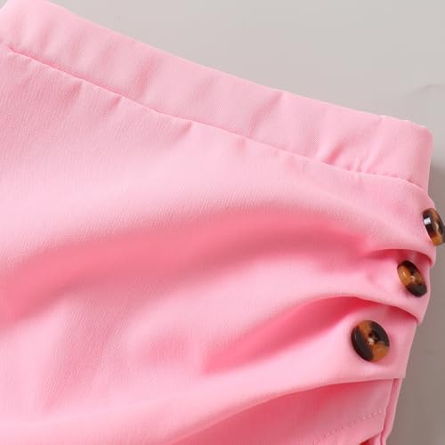 Hopscotch Girls Full Sleeves White 2-Pc Floral Applique Shorts Set For Age (3-4 Years)