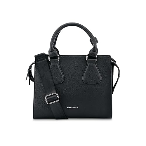 Fastrack Structured Satchel | Faux-Leather Women's Handbags | Satchel for Casual Carry