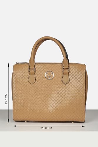 Allen Solly textured handheld bag with detachable strap
