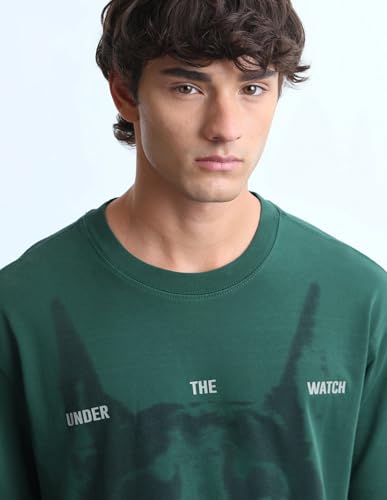 Flying Machine Graphic Printed Relaxed Fit T-Shirt