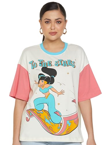 The Souled Store Official Disney: Trip to The Stars Women Oversized T-Shirts