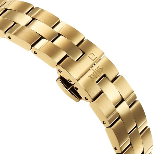 Xylys Amaris with Multifunction with Moon Phase Quartz Green Dial Golden Stainless Steel Strap Watch for Women - 45017YM01E