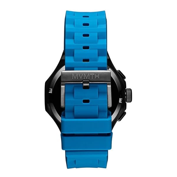 MVMT Silicone Analog Grey Dial Men Watch-28000301-D, Blue Band