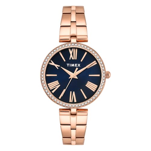 TIMEX Blue Round Dial Analog Women's Watch - TWEL22503