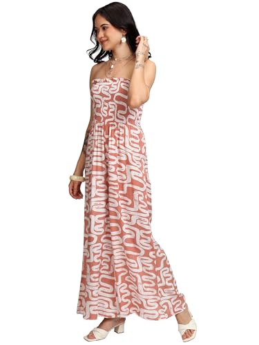VISHUDH Women ROUND NECK Regular Fit Sleeveless VPJS000005 NUDE PINK 2XL