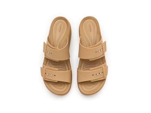 Crocs Brooklyn Buckle Women Sandal (Color-Brown | Size-6)