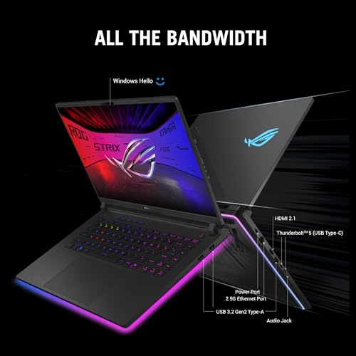 ASUS ROG Strix SCAR 16,Intel Core Ultra 9 275HX Gaming Laptop(NVIDIA RTX 5090-24GB/175W TGP/32GB/2TB/2.5K QHD+/16"/240Hz/Windows 11/M365 Basic(1Year)*/Office Home 2024/Off Black/2.80 Kg)G635LX-RW158WS